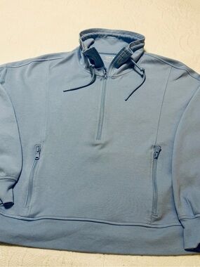 Old Navy Light Blue Active Dynamic Fleece Pullover